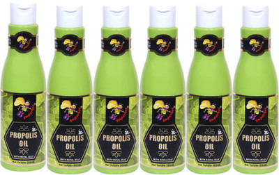 Super Bee Propolis Hair Oil with Royal jelly 200 ml (Pack of 6) Hair Oil(200 g)