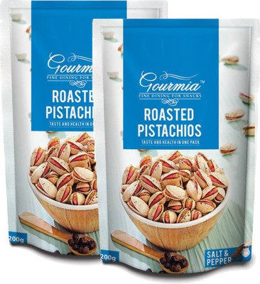 Gourmia Gaurmia Roasted Pistachio Salt and Pepper (Pack Of 2) Pistachios(400 g, Pouch)
Gourmia Gaurmia Roasted Pistachio Salt and Pepper (Pack Of 2) Pistachios(400 g, Pouch)
