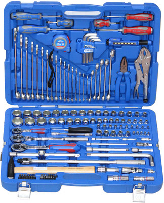 Digital Craft 143 PC. 1/4" + 3/8" + 1/2"DR. Combination Socket Set Professional Master Tool Set (Blue, 143-Pieces) Socket Set
Digital Craft 143 PC. 1/4" + 3/8" + 1/2"DR. Combination Socket Set Professional Master Tool Set (Blue, 143-Pieces) Socket Set