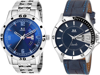 R S Original RSO-3067 DAY AND DATE BLUE WATCH FOR MEN Watch - For Men