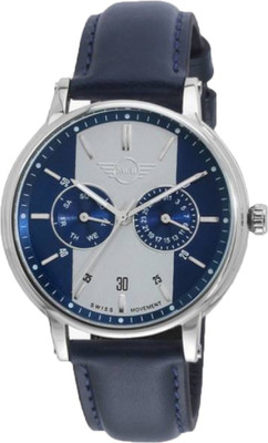 MINI 160638 Blue Strap with Blue and White Dial Analog Casual Wrist Watch - For Men