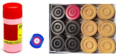 Prime Sports 24 Wooden Carrom Coins, Carrom Striker and 15 Gm Carrom Powder Board Game
Prime Sports 24 Wooden Carrom Coins, Carrom Striker and 15 Gm Carrom Powder Board Game