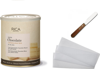 Rica White Chocolate Liposoluble wax For Dry Skin 800 ml + Waxing Strips + Spatula(Set of 3)
Rica White Chocolate Liposoluble wax For Dry Skin 800 ml + Waxing Strips + Spatula(Set of 3)
