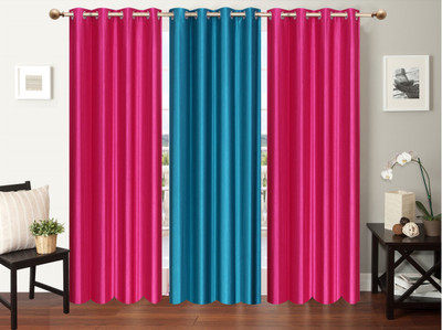 Furnishing Zone 274 cm (9 ft) Polyester Long Door Curtain (Pack Of 3)(Plain, Pink, Blue), Blue;pink
Furnishing Zone 274 cm (9 ft) Polyester Long Door Curtain (Pack Of 3)(Plain, Pink, Blue), Blue;pink