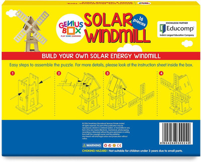 Genius Box Learning and Educational Toys for Children: Windmill 3D Wooden Puzzle(Multicolor)
Genius Box Learning and Educational Toys for Children: Windmill 3D Wooden Puzzle(Multicolor)