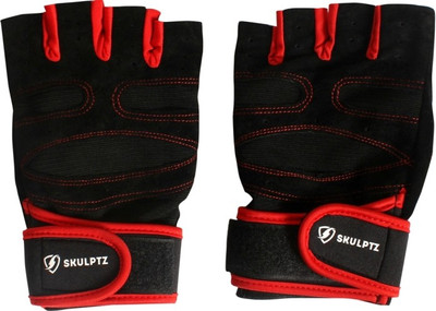 SKULPTZ M-5454545 Gym & Fitness Gloves (S, Red)