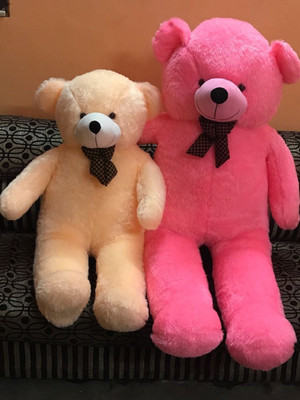 KHATU SHYAM ENTERPRISES SOFT LOVABLE HUGGABLE CUTE LARGE COMBO TEDDY BEAR BEIGE & PINK ( 4 FEET & 5 FEET ) BEST FOR CUTE SURPRISE GIFT (122 CM & 152 CM) - 152 cm(Cream, Pink)
KHATU SHYAM ENTERPRISES SOFT LOVABLE HUGGABLE CUTE LARGE COMBO TEDDY BEAR BEIGE & PINK ( 4 FEET & 5 FEET ) BEST FOR CUTE SURPRISE GIFT (122 CM & 152 CM) - 152 cm(Cream, Pink)