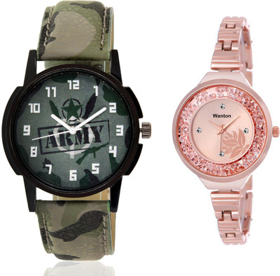 Wanton SP-Army K-7 slim belt stylish moving diamnd in dial watch with green army pattern military sport watch for couple men and women Watch - For Boys & Girls
Wanton SP-Army K-7 slim belt stylish moving diamnd in dial watch with green army pattern military sport watch for couple men and women Watch - For Boys & Girls