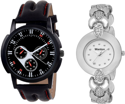 Wanton SP-6 K-6 silver color round fancy dial watch with Black chronograph pattern stylish sport watch for couple men and women Watch - For Boys & Girls
Wanton SP-6 K-6 silver color round fancy dial watch with Black chronograph pattern stylish sport watch for couple men and women Watch - For Boys & Girls