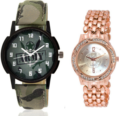 Wanton SP-Army K-11 Stylish and fancy dial rose gold watch with green army pattern military sport watch for couple men and women Watch - For Boys & Girls
Wanton SP-Army K-11 Stylish and fancy dial rose gold watch with green army pattern military sport watch for couple men and women Watch - For Boys & Girls
