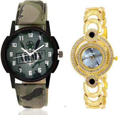 Wanton SP-Army K-9 Golden strap Black ciramic dial watch with green army pattern military sport watch for couple men and women Watch - For Boys & Girls
Wanton SP-Army K-9 Golden strap Black ciramic dial watch with green army pattern military sport watch for couple men and women Watch - For Boys & Girls