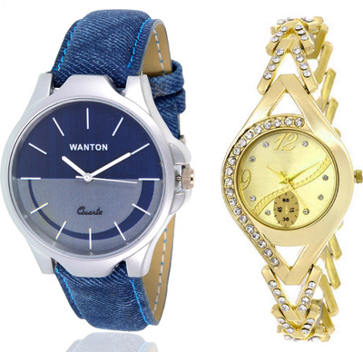 Wanton SP-5 K-15 Chronograph pattern fancy diamond watch with Blue multi-color dial attractive watch for couple men and women Watch - For Boys & Girls
Wanton SP-5 K-15 Chronograph pattern fancy diamond watch with Blue multi-color dial attractive watch for couple men and women Watch - For Boys & Girls