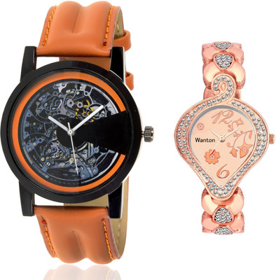 Wanton SP-4 K-5 Rose gold diamond stylish watch with Brown open machanical stylish watch for couple men and women Watch - For Boys & Girls
Wanton SP-4 K-5 Rose gold diamond stylish watch with Brown open machanical stylish watch for couple men and women Watch - For Boys & Girls