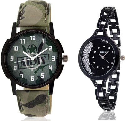 Wanton SP-Army K-16 Black moving diamond beads in dial watch with green army pattern military sport watch for couple men and women Watch - For Boys & Girls
Wanton SP-Army K-16 Black moving diamond beads in dial watch with green army pattern military sport watch for couple men and women Watch - For Boys & Girls