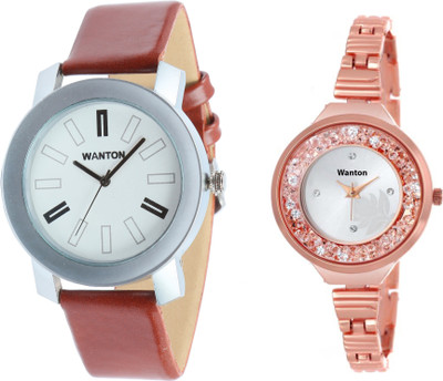 Wanton SP-3 K-7 slim belt stylish moving diamnd in dial watch with coper brown strap Silver bare dial professional watch for couple men and women Watch - For Boys & Girls
Wanton SP-3 K-7 slim belt stylish moving diamnd in dial watch with coper brown strap Silver bare dial professional watch for couple men and women Watch - For Boys & Girls