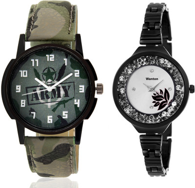Wanton SP-Army K-7 slim belt stylish moving diamnd in dial watch with green army pattern military sport watch for couple men and women Watch - For Boys & Girls
Wanton SP-Army K-7 slim belt stylish moving diamnd in dial watch with green army pattern military sport watch for couple men and women Watch - For Boys & Girls