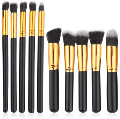 Foolzy Set of 10 Professional Makeup Brushes(Pack of 10)