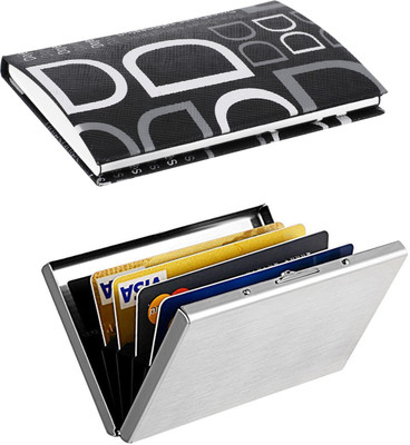 OKASTA | High Quality | Combo of two |Well Looking Executive Silver Plain ATM and Full Black Finish Business Purpose 1107 For ID Card / Credit-Debit Card / Money /Visiting 10 Card Holder(Set of 2, Multicolor)
OKASTA | High Quality | Combo of two |Well Looking Executive Silver Plain ATM and Full Black Finish Business Purpose 1107 For ID Card / Credit-Debit Card / Money /Visiting 10 Card Holder(Set of 2, Multicolor)