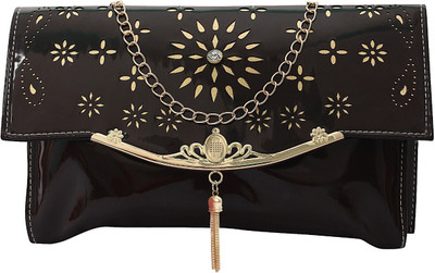 SAHAL FASHION Casual Black Clutch