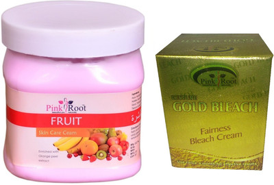 Pink Root Gold Bleach 50g, Fruit Cream 500ml(Set of 2)