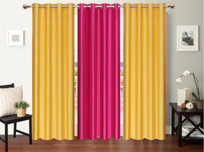 Furnishing Zone 152 cm (5 ft) Polyester Window Curtain (Pack Of 3)(Plain, Yellow, Pink), Pink;yellow
Furnishing Zone 152 cm (5 ft) Polyester Window Curtain (Pack Of 3)(Plain, Yellow, Pink), Pink;yellow