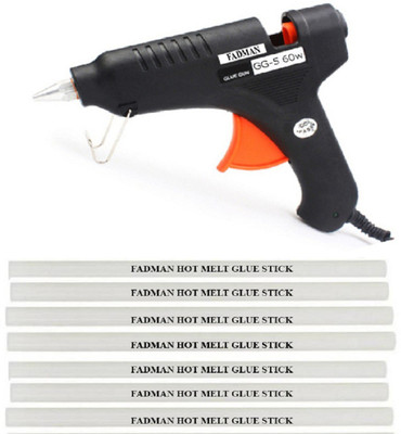 FADMAN Black 60w Professional with 7 transparent Sticks Standard Temperature Corded Glue Gun (11 mm) Standard Temperature Corded Glue Gun(11 mm)
FADMAN Black 60w Professional with 7 transparent Sticks Standard Temperature Corded Glue Gun (11 mm) Standard Temperature Corded Glue Gun(11 mm)