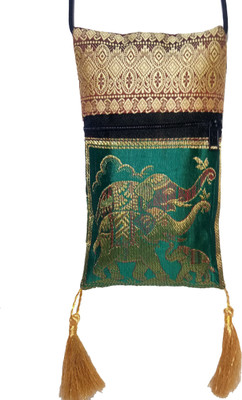 37 ThirtySeven Girls Casual Blue Silk Sling Bag