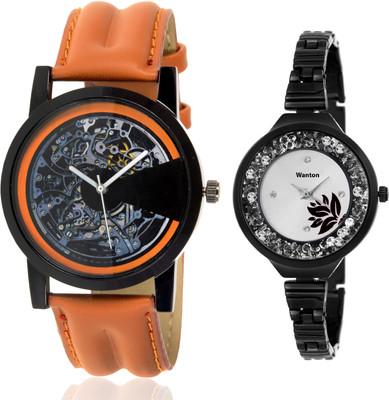 Wanton SP-4 K-7 slim Black belt stylish moving diamnd in dial watch with Brown open machanical stylish watch for couple men and women Watch - For Boys & Girls
Wanton SP-4 K-7 slim Black belt stylish moving diamnd in dial watch with Brown open machanical stylish watch for couple men and women Watch - For Boys & Girls