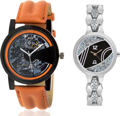 Wanton SP-4 K-4 Silver diamond black dial fancy watch with Brown open machanical stylish watch for couple men and women Watch - For Boys & Girls
Wanton SP-4 K-4 Silver diamond black dial fancy watch with Brown open machanical stylish watch for couple men and women Watch - For Boys & Girls