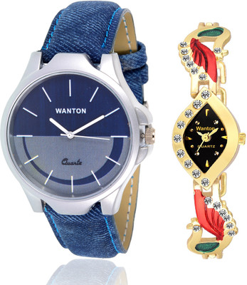Wanton SP-5 K-10 Golden kundan peacock styylish watch with Blue multi-color dial attractive watch for couple men and women Watch - For Boys & Girls
Wanton SP-5 K-10 Golden kundan peacock styylish watch with Blue multi-color dial attractive watch for couple men and women Watch - For Boys & Girls