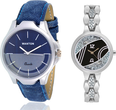 Wanton SP-5 K-4 Silver diamond black dial fancy watch with Blue multi-color dial attractive watch for couple men and women Watch - For Boys & Girls
Wanton SP-5 K-4 Silver diamond black dial fancy watch with Blue multi-color dial attractive watch for couple men and women Watch - For Boys & Girls