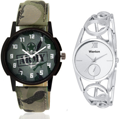 Wanton SP-Army K-12 Silver ring strap chronograph pattern watch with green army pattern military sport watch for couple men and women Watch - For Boys & Girls
Wanton SP-Army K-12 Silver ring strap chronograph pattern watch with green army pattern military sport watch for couple men and women Watch - For Boys & Girls
