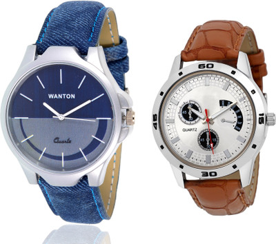 Wanton SP-5 Brown leather styap chronograph pattern watch with Blue multi-color dial attractive watch for couple men and women Watch - For Boys & Girls
Wanton SP-5 Brown leather styap chronograph pattern watch with Blue multi-color dial attractive watch for couple men and women Watch - For Boys & Girls