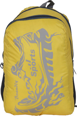 Jainsons BAG-BRANDLY-YELLOW Waterproof Backpack(Yellow, 30 L)