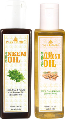 Park Daniel Premium Neem oil and Almond oil combo of 2 bottles of 100 ml (200ml) Hair Oil(200 ml)
Park Daniel Premium Neem oil and Almond oil combo of 2 bottles of 100 ml (200ml) Hair Oil(200 ml)
