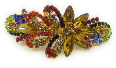 Khubsurat Hair Back-Pin / Hair Pin / Hair Clip with Multi Color Stone & Golden Kundan Stud, Gold Tone Back Pin(Gold, Multicolor)
Khubsurat Hair Back-Pin / Hair Pin / Hair Clip with Multi Color Stone & Golden Kundan Stud, Gold Tone Back Pin(Gold, Multicolor)