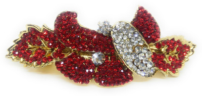 Khubsurat Hair Back-Pin / Hair Pin / Hair Clip with Red Color Stone Stud, Gold Tone Back Pin(Gold, Red)
Khubsurat Hair Back-Pin / Hair Pin / Hair Clip with Red Color Stone Stud, Gold Tone Back Pin(Gold, Red)