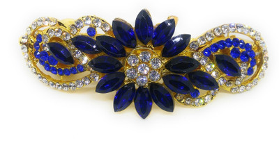 Khubsurat Hair Back-Pin / Hair Pin / Hair Clip with Blue Color Kundan & Stone Stud, Gold Tone Back Pin(Gold, Blue)
Khubsurat Hair Back-Pin / Hair Pin / Hair Clip with Blue Color Kundan & Stone Stud, Gold Tone Back Pin(Gold, Blue)