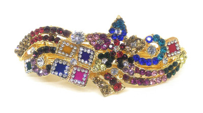 Khubsurat Hair Back-Pin / Hair Pin / Hair Clip with Multi Color Stone Stud, Gold Tone Back Pin(Gold, Multicolor)
Khubsurat Hair Back-Pin / Hair Pin / Hair Clip with Multi Color Stone Stud, Gold Tone Back Pin(Gold, Multicolor)