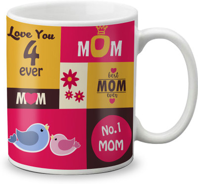 LOF LOF Pyari Maa Gifts For Happy Mother's Day Ceramic Mug(325 ml), White