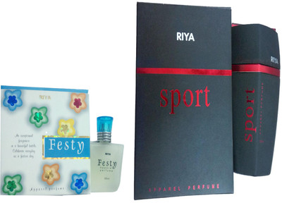 Riya SPORT PERFUME 100 ML +FESTY PERFUME 30 ML Eau de Parfum - 30 ml(For Men & Women)
Riya SPORT PERFUME 100 ML +FESTY PERFUME 30 ML Eau de Parfum - 30 ml(For Men & Women)