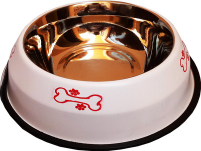 Petshop7 Stylish - Regular Anti Skid Dog Food Bowl / Dog Bowl (2800ML, white) (Xtra Large) Round Stainless Steel Pet Bowl(2800 ml White)
Petshop7 Stylish - Regular Anti Skid Dog Food Bowl / Dog Bowl (2800ML, white) (Xtra Large) Round Stainless Steel Pet Bowl(2800 ml White)