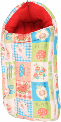 JAZE BABY Ultra-Soft Knitted Fabric - Multipurpose 3-in-1 Baby Carry Bed. Sleeping Bag(Pink