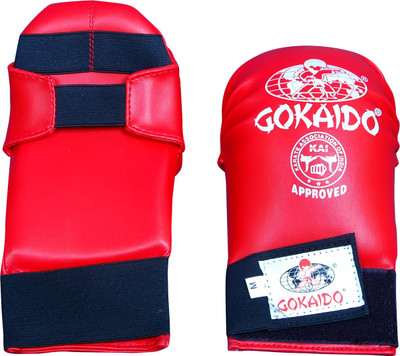 GOKAIDO KARATE GLOVES KAI APPROVED Martial Art Gloves (L, Red)