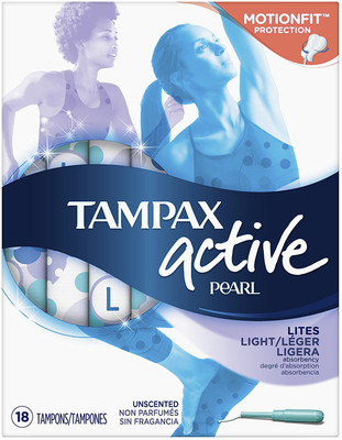 Tampax Pearl Plastic Lites/Light Absorbency Unscented Tampons 18 Count Tampons(Pack of 18)
Tampax Pearl Plastic Lites/Light Absorbency Unscented Tampons 18 Count Tampons(Pack of 18)