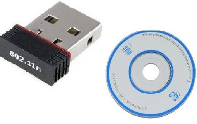 Teratech 500Mbps Mini Wireless Wifi LAN Network 802.11n/g/b For Computers USB Adapter(Black)