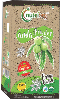 Nutriorg Certified organic Amla Powder 250 gms(250 g)