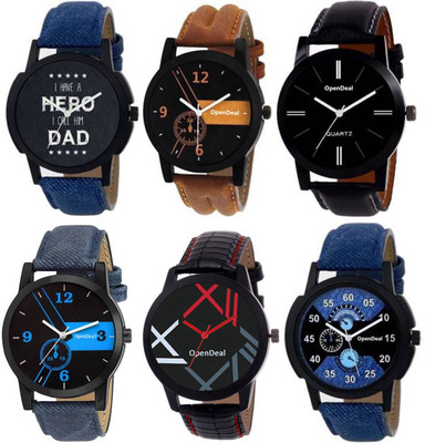 OpenDeal Pack of 6 Stylish Designer Combo Watch For Men & Women OD-125781B Watch - For Boys & Girls
OpenDeal Pack of 6 Stylish Designer Combo Watch For Men & Women OD-125781B Watch - For Boys & Girls