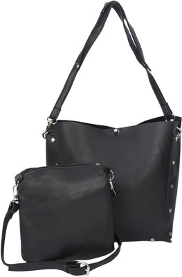 Zureni Ladies Imported High End Pu Leather Handbag Women Tote Shoulder Purse with Additional Sling Bag Girls - Fashionable Messenger Side Bag for Work, Shopping, Office, College and Events - Perfect Gift for Women and Girls Shoulder Bag(Black, 12 inch)
Zureni Ladies Imported High End Pu Leather Handbag Women Tote Shoulder Purse with Additional Sling Bag Girls - Fashionable Messenger Side Bag for Work, Shopping, Office, College and Events - Perfect Gift for Women and Girls Shoulder Bag(Black, 12 inch)