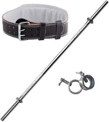 RIGHTWAY FITNESS best quality 3 feet straight bar with 2 lock & weight lifting belt Weight Lifting Bar(Silver), Black
RIGHTWAY FITNESS best quality 3 feet straight bar with 2 lock & weight lifting belt Weight Lifting Bar(Silver), Black